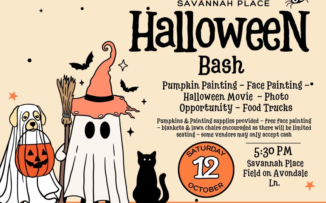 Halloween Bash – Saturday Oct 12 @ 5:30PM